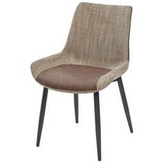 Стул BIARRITZ BROWN, ткань/экокожа коричневый M-CITY
