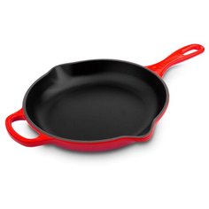 Сковорода 20 см с чугунной ручкой, вишневый, чугун, Le Creuset