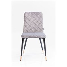 KARE Design Стул мягкий Montmartre, коллекция "Монмартр" 46*87*57, Бархат, Сталь, Фанера, Полиэстер, Серый