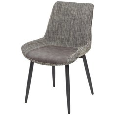 Стул BIARRITZ GREY, ткань/экокожа серый M-CITY
