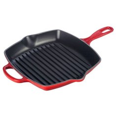 Гриль квадратный 26 х 26 см, вишневый, чугун, Le Creuset