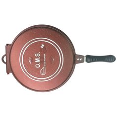 Сковорода-гриль O.M.S. двухсторонняя круглая 32 см, 3219.00.12-Cp , медь