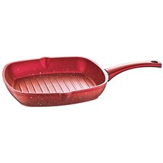 Сковорода-гриль O.M.S. прямоугольная 28 см, 3212.00.07-28-R , красный