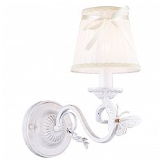 Бра Favourite, 1х40W, золото, размеры (мм)-140x310x290, плафон - белый с бежевой каймой