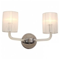 Бра Favourite, 2х40W, хром, размеры (мм)-510x300x310, плафон - белый