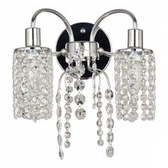 Бра Favourite, 2х40W, хром, размеры (мм)-185x290x270, плафон - неокрашенный