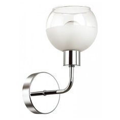 Бра Lumion, 1х40W, хром, размеры (мм)-120х230х170, плафон - белый, неокрашенный