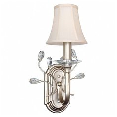 Бра Favourite, 1х40W, серебро, размеры (мм)-210х390х190, плафон - кремовый, неокрашенный