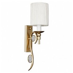Бра Favourite, 1х40W, латунь, размеры (мм)-180x425x115, плафон - белый