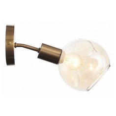 Бра EVOLUCE, 1х60W, медь, размеры (мм)-130x145x230, плафон - янтарный