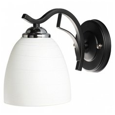 Бра De City, 1х40W, хром, размеры (мм)-130x200x200, плафон - белый