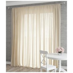 Тюль вуаль на ленте Sola "Престиж", шампань, 600*250 см