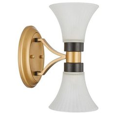 Бра Favourite, 2х40W, золото, размеры (мм)-140x280x220, плафон - белый