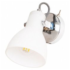 Бра Arte Lamp, 1х40W, хром, размеры (мм)-100x160x130, плафон - белый