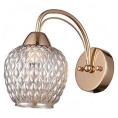 Бра F-promo, 1х60W, золото, размеры (мм)-130x250x250, плафон - коричневый