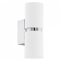 Бра Eglo ПРОМО, 2х4W, хром, размеры (мм)-60x170x85, 3200К, плафон - белый