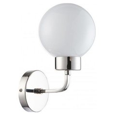 Бра Favourite, 1х40W, никель, размеры (мм)-130x250x170, плафон - белый