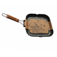 Сковорода гриль CELAR с деревянной ручкой 28*28