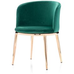 Стул Cooper зеленый велюр с золотыми ножками Storeforhome