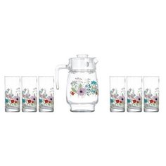 Набор питьевой РОЗ ПОМПОН 7предметов Luminarc