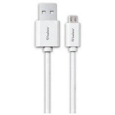 Кабель Belsis BS3013, USB 2.0, A - MicroUSB, вилка - вилка, 0.95 м., белый, Коробка с EAN