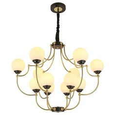 Люстра потолочная Lussole ASTORIA LSP-8305 Модерн белый E27 480Вт