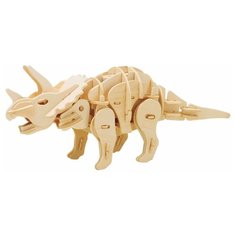 3D Деревянный пазл Robotime на звуковом управлении - Трицератопс мини