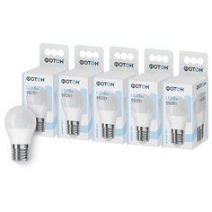 Набор светодиодных лампочек ФОТОН LED P45 6W E27 4000K, 5 шт.