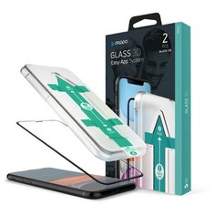 Защитное стекло Deppa 3D Full Glue Easy App для Apple iPhone 11 Pro Max, 0.3 мм, черная рамка