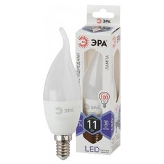Лампа светодиодная ЭРА LED BXS-11W-860-E14 (диод, свеча на ветру, 11Вт, хол, E14) ERA