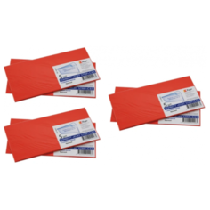 Конверты С65 (114х229 мм) КРАСНЫЕ, отрывная лента, 120 г/м2, КОМПЛЕКТ 5 шт., европодвес, 206А.5 (6 штук) 124180-6 Курт