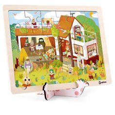 Пазл в рамке Наша Игрушка Зайкин Дом, 30*22 см, 24 детали, пленка (HXH20070704-3)