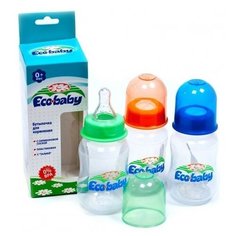 Бутылочка для кормления Eco Baby полипропиленовая с талией, 125мл