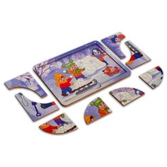 Двухслойный смарт-пазл "Зима" Нескучные игры
