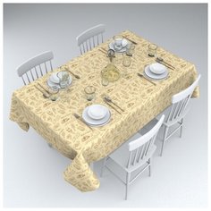 Скатерть "Мороженное", 145*120 Сирень