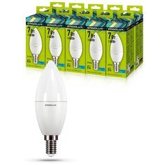 Комплект светодиодных лампочек Свеча Ergolux LED-C35-7W-E14-4K