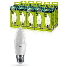 Комплект светодиодных лампочек Свеча Ergolux LED-C35-9W-E27-6K