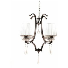 Хрустальная подвесная люстра Lumina Deco Venisia LDP 8810-4 SL