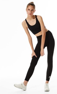 Stradivarius Спортивный Бюстгальтер Со Скрещенными Деталями На Спине Черный S