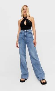 Stradivarius Боди С Запахом Черный M