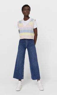 Stradivarius Жилет С Узором «Косы» Сиреневый L