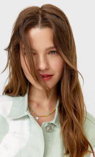 Stradivarius Джинсовый Жилет С Эффектом Потертости Multicolor Xs-S