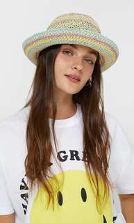 Stradivarius Шляпа В Разноцветную Полоску Цвет Камня 103