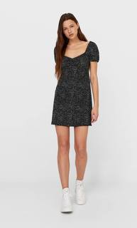 Stradivarius Платье С V-Образным Вырезом Черный L