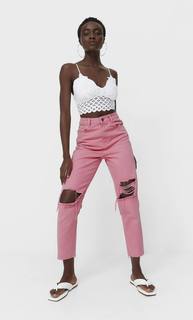 Stradivarius Кружевной Топ Цвет Небеленого Полотна Xs