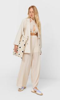 Stradivarius Топ В Стиле Рустик Цвет Камня S