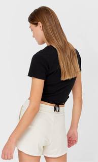 Stradivarius Шорты Из Мягкой Ткани Ванильный S