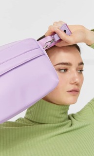 Stradivarius Сумка Из Ткани С Плечевым Ремнем Сиреневый 103