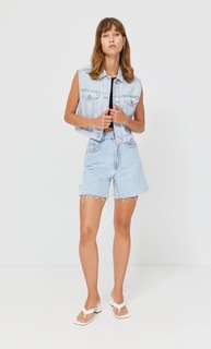 Stradivarius Укороченный Джинсовый Жилет Деним L