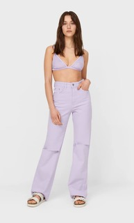 Stradivarius Кружевной Бралетт С Треугольными Чашками Multicolor M